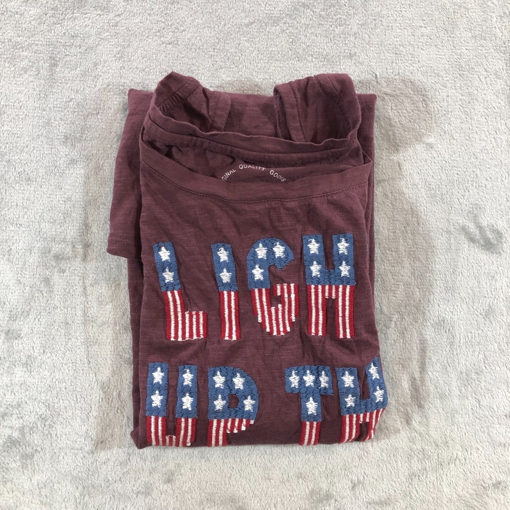Lucky Brand Tank Top Womens Light Up The Sky Patriotic Red Size M 4th Of July - Picture 15 of 16